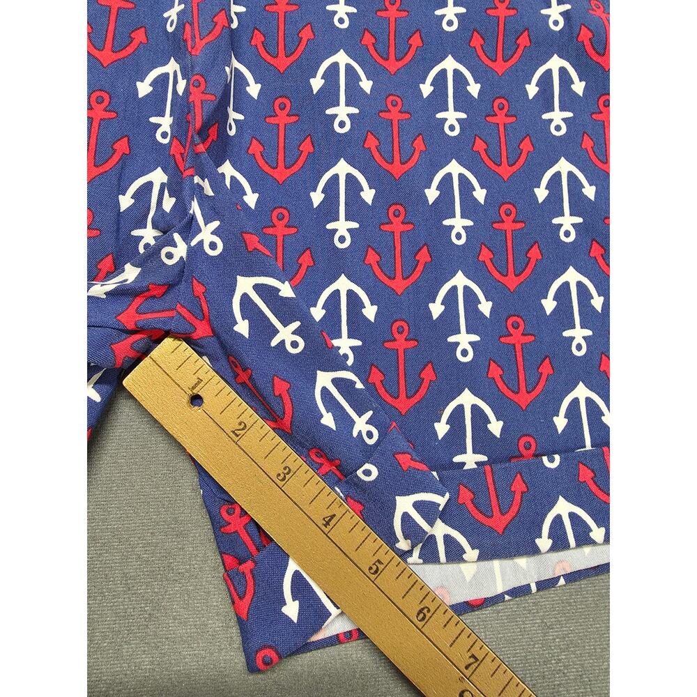 Womens 3X Pull On Stretchy Shorts Coastal Anchor Sail Beach Pockets Casual - Picture 4 of 6